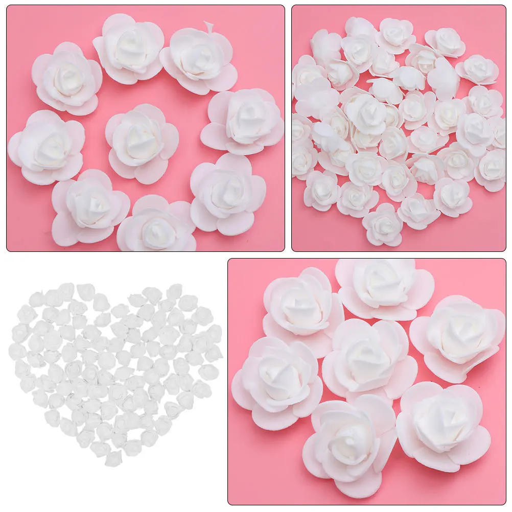 

50Pcs Foam Rose Heads Lifelike Artificial Flowers for Wreaths Bouquets Decor Artificial Flower Heads Foams Roses