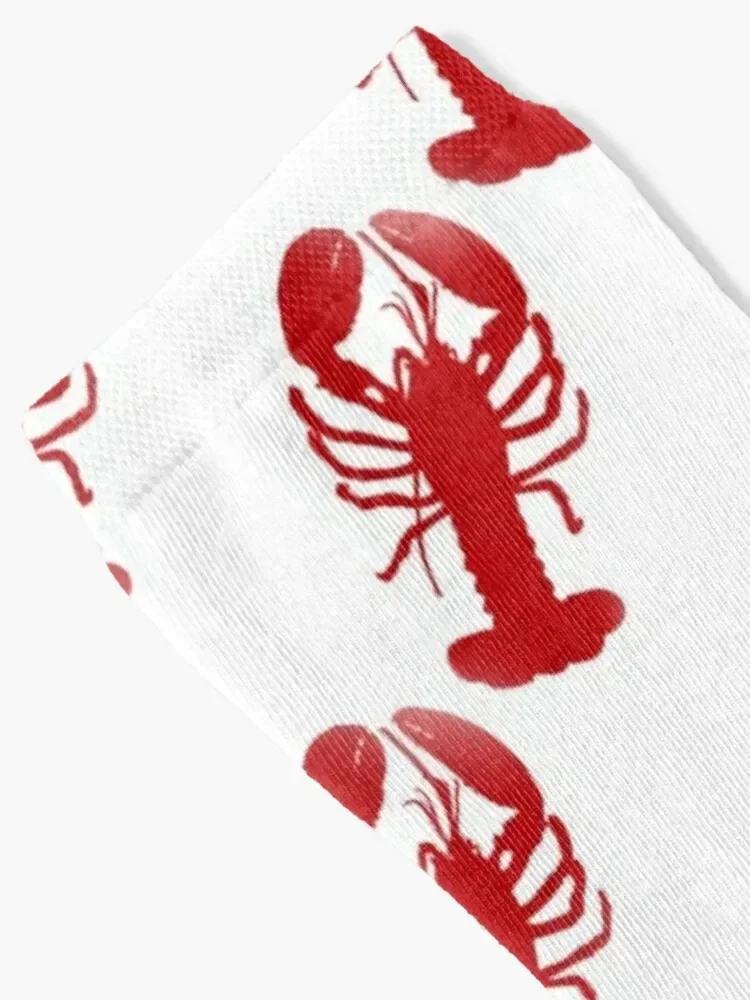 Red Lobster Repeating Pattern Socks Wholesale kids sports stockings Mens Socks Women's