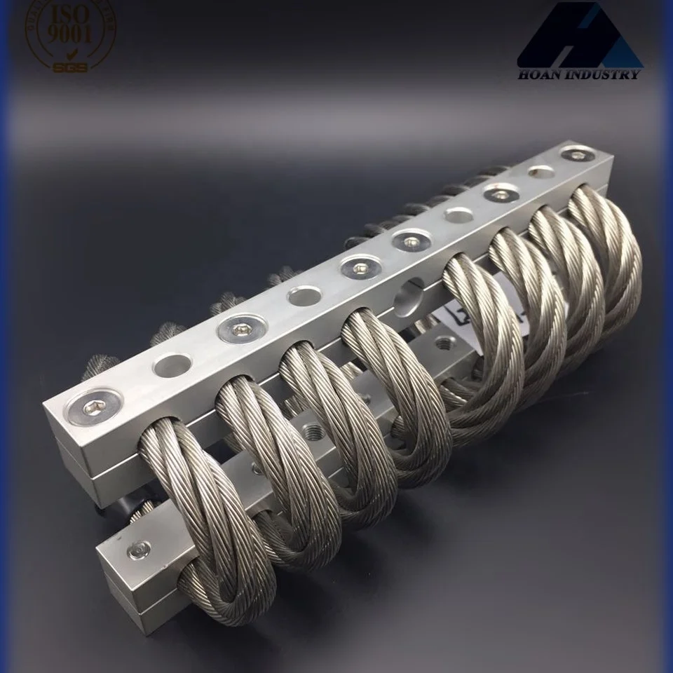 Mesin Suku Cadang Energi Industri Kompresor Getaran Dirgantara Kontrol Kebisingan JGX-1598D-515B Isolator Tali Kawat Aluminium