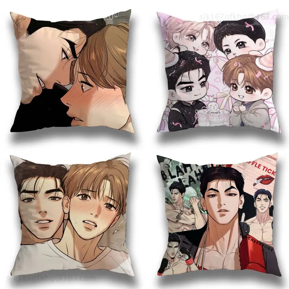 

J-Jinx B-BL Comics Pillow Case Sofa Living Room Bedroom Headboard Backrest Cushion Square Cushion Nap Time