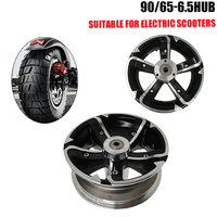 11 inch 6.5 Inch Aluminum Wheel Hub 90/65-6.5 Front Rear for Electric Scooter 47/49cc Mini Motor Wheel Rims Parts