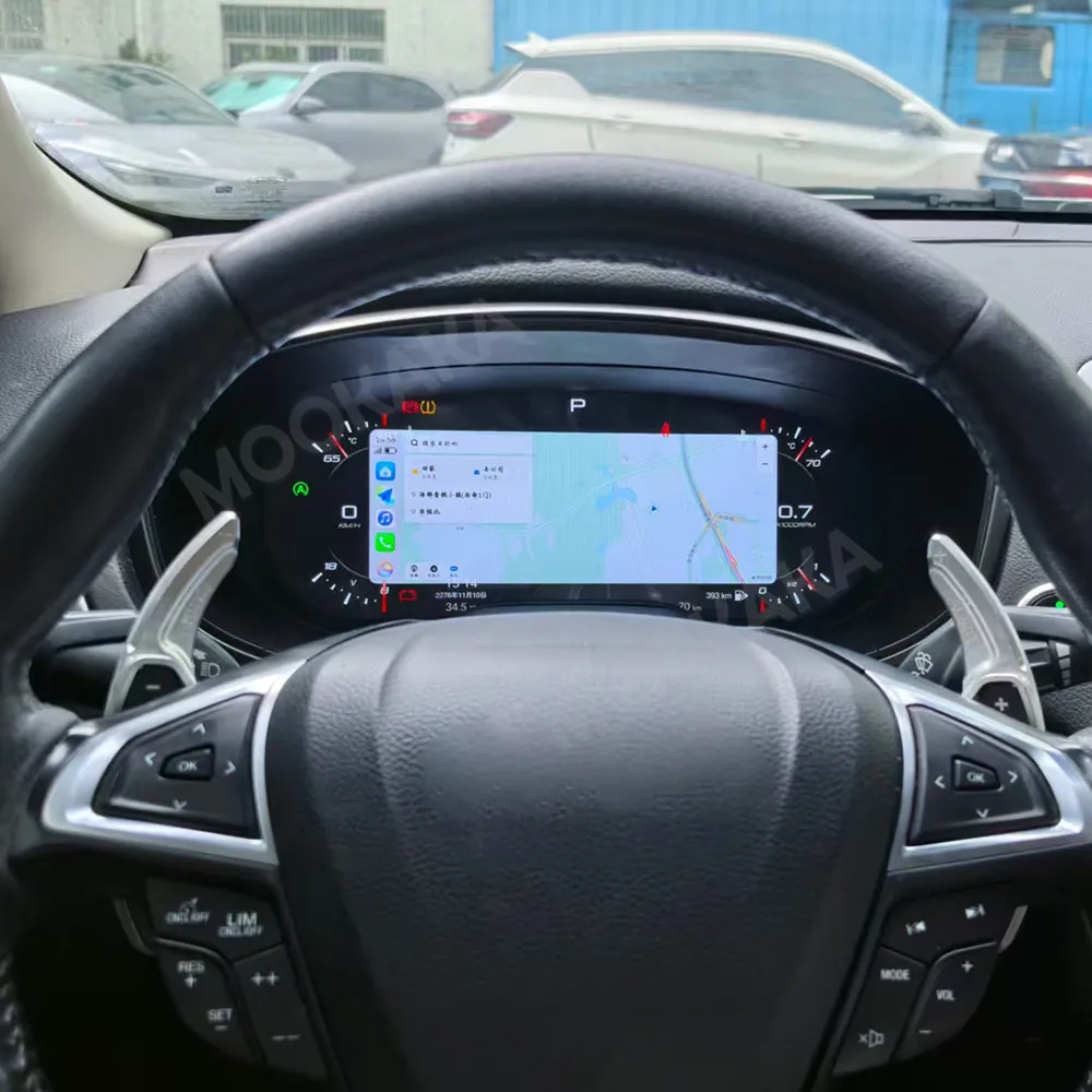 Digitales Kombiinstrument für Ford Mondeo 2013-2021 LCD-Instrumententafel Armaturenbrett Tachometer Virtuelles Cockpit Carplay Multimedia-Dash