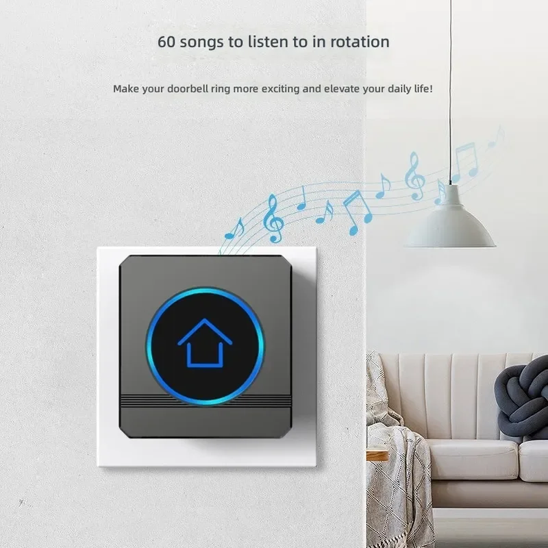 for Long Distance Wireless Doorbell No Wiring Needed Elderly Pager Villa Office Visitor Reminder