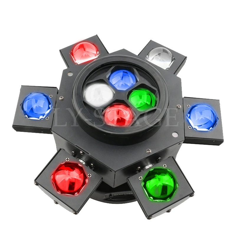 

2022 New Stage Light 6pcs Mini Beam Six Head 6 Eye 10w Rgbw Red Laser Light Led Moving Light For Stage Clubs Dj Party Disco