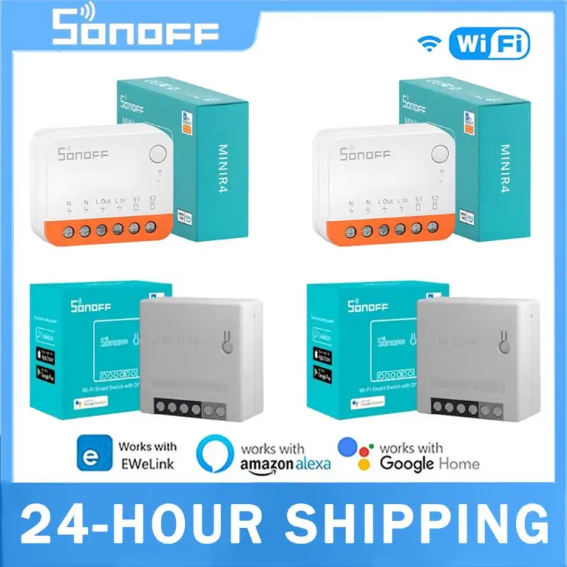 1/3/5PCS SONOFF R4 / R3 / R2 MINI Wifi Switch Mini Extreme Smart Home Module Voice Remote Control Alexa Google Home Alice