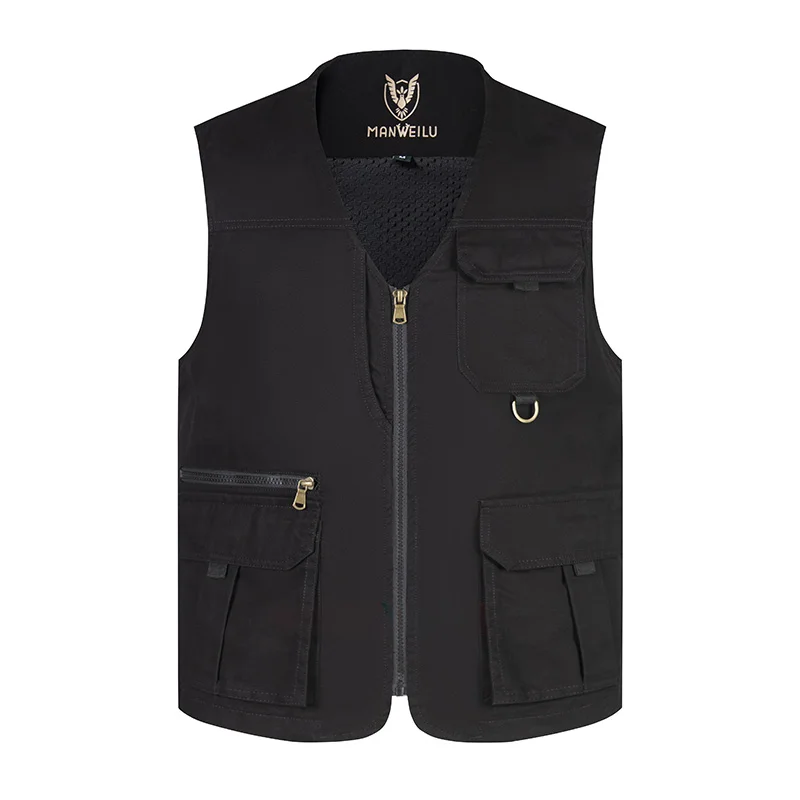 

Large Size 7XL Mens Multi Pocket Fishing Vest Climbing Camping Travel Outdoor Waistcoat Multi-Pocket Photography Hunting Vests