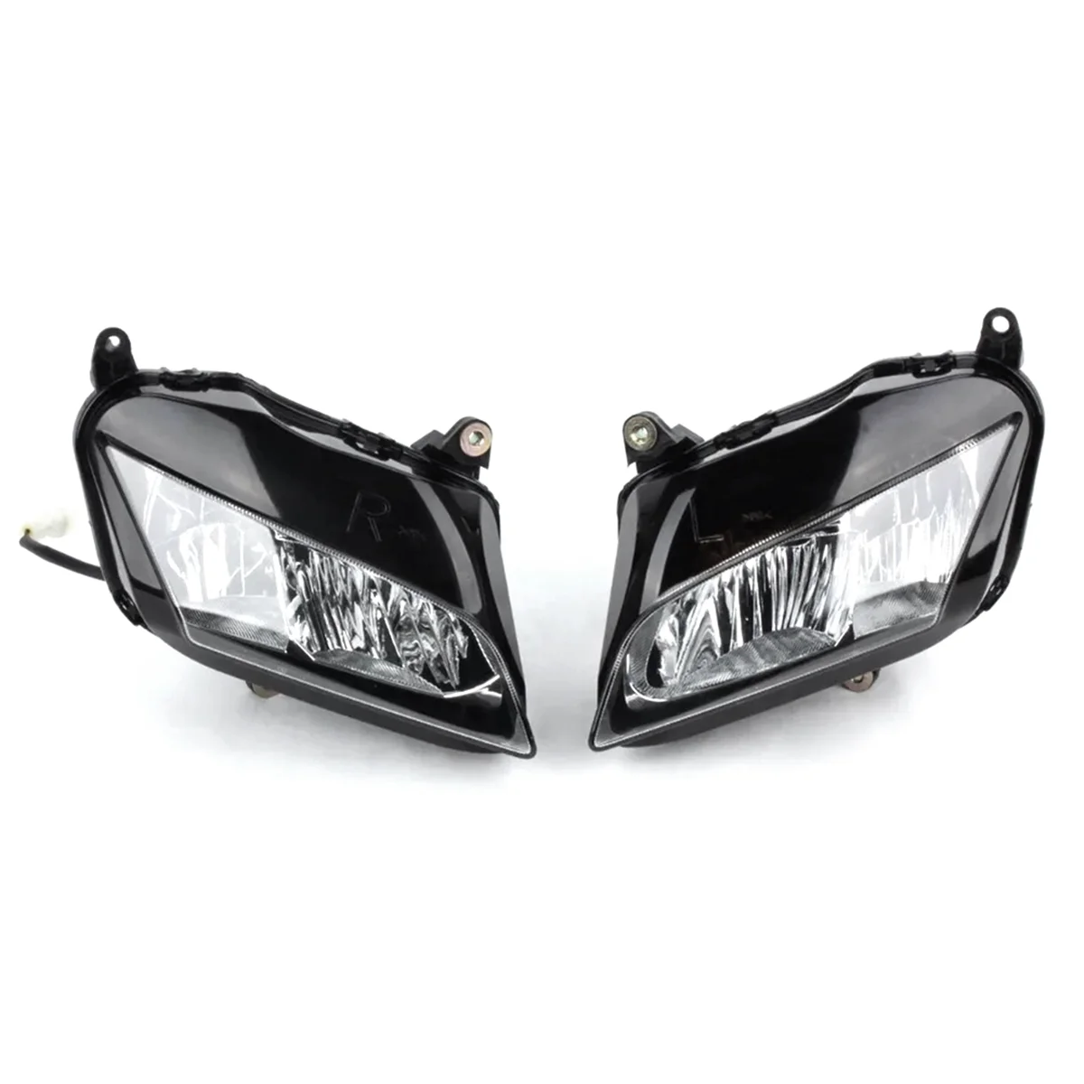 1 Pair Motorcycle Headlight Head Light Lamp Front Left & Right for Honda CBR600RR 2007-2012 Headlight Assembly