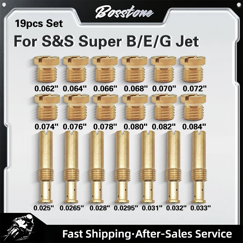 Motocycle Carburetor Main & Intermediate Jet Assortment Kit 35-0995 For S&S Super B/E/G Carbs EVO TC E2 Fit For Harley Davidson