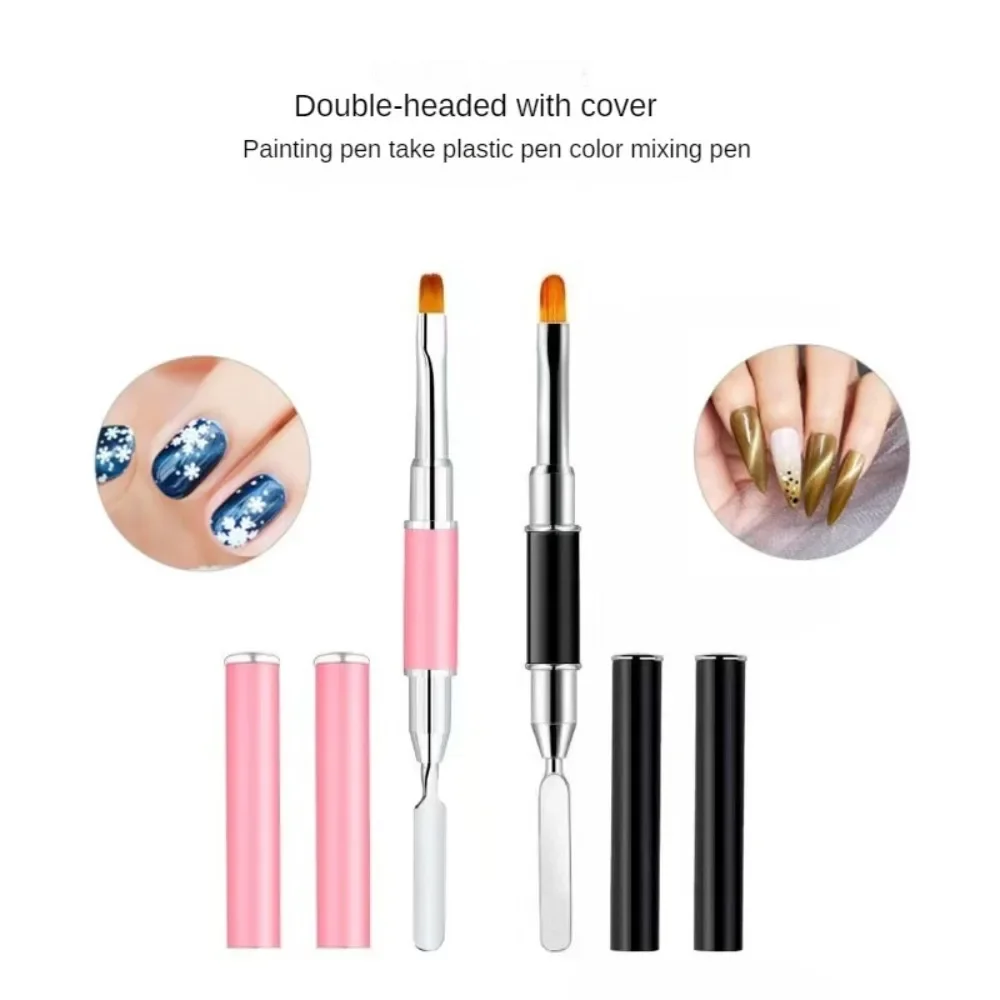 

1pc Double-headed Multifunctional Fast Extension Nail Art Glue Pen Light Therapy Pen Embossing Pen Tool Nails Accessories