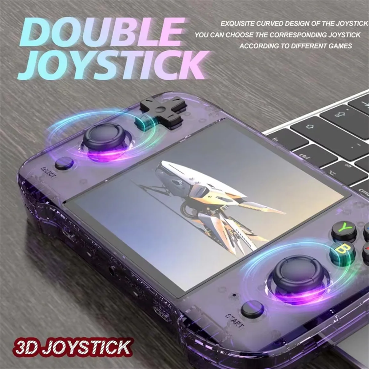 POP-lR46S Ретро портативная игровая консоль 4,0-дюймовый IPS-экран RK3566 Linux System Портативный видеоплеер для эмулятора NES GB GBA