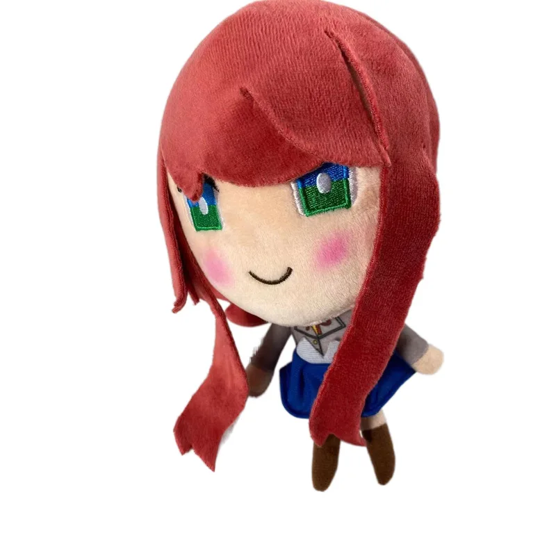 Hot Cute Doki Doki Literature Club! Plush Set Monika Sayori Natsuki Yuri Soft Stuffed School Uniform Toys for Fans Home Decor