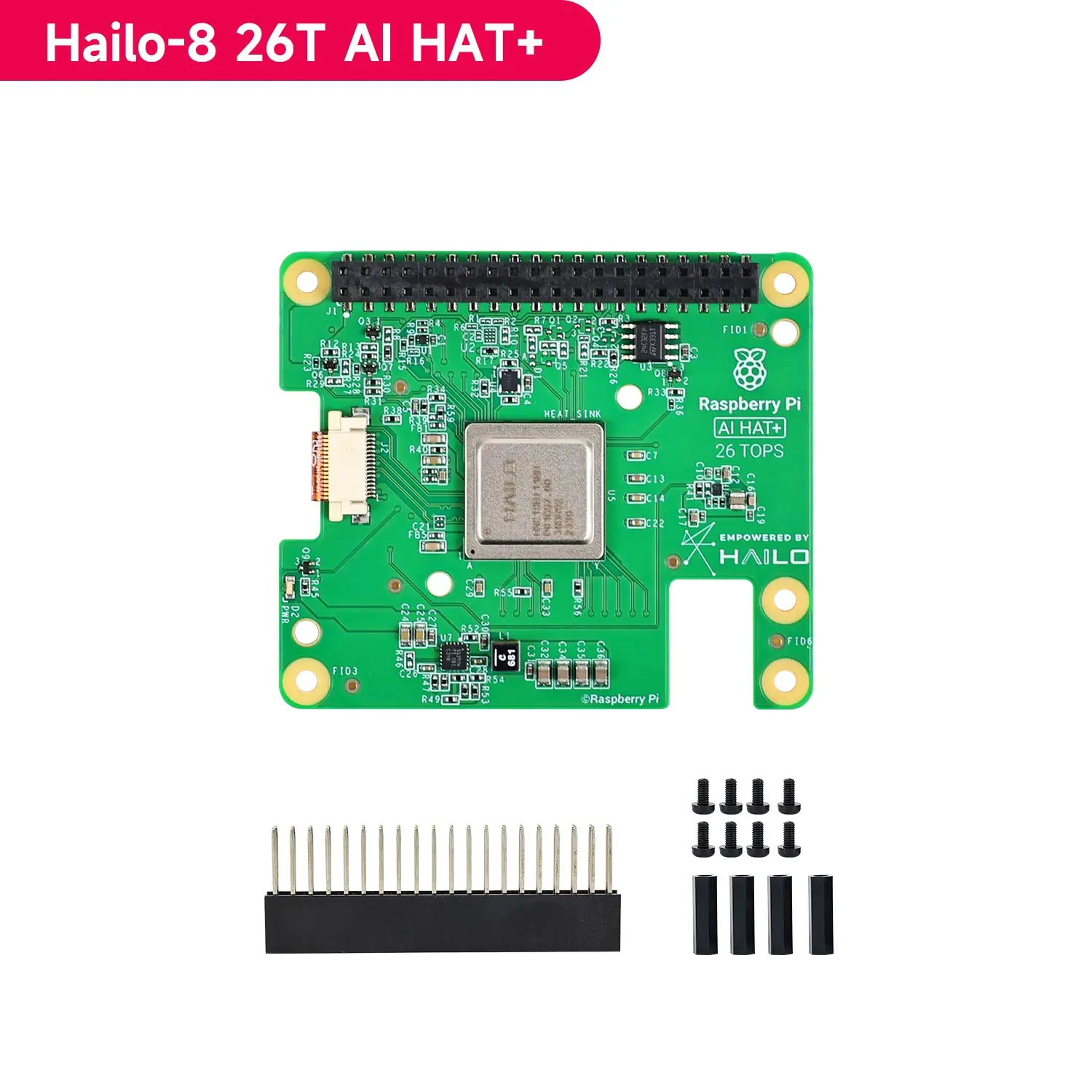 Raspberry Pi 5 AI Kit Hailo-8 26Tops