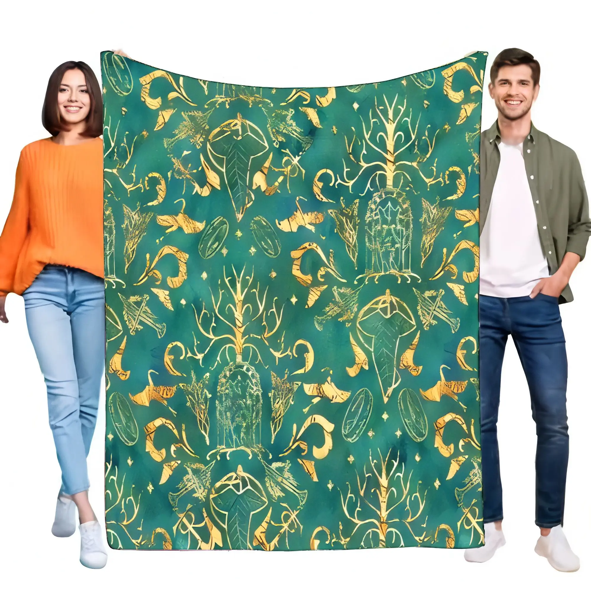 Manta Elven del Señor de los Anillos, árbol de Gondor, un anillo, franela de felpa, cálida y acogedora, suave, decoración para sofá, regalo para fanáticos