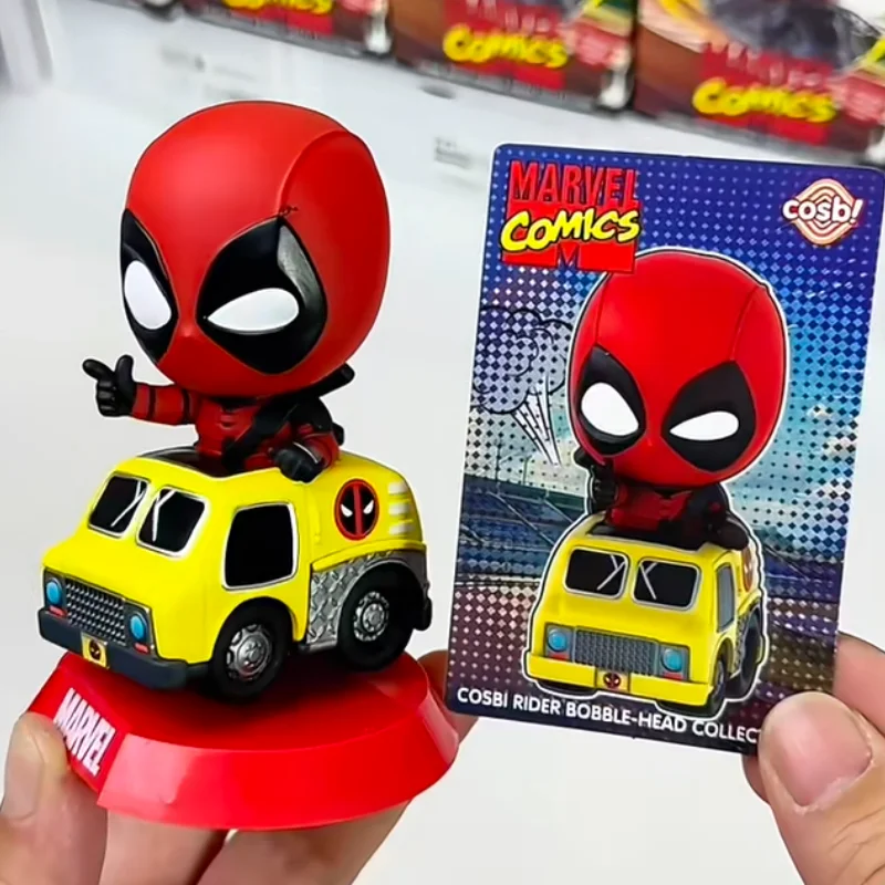 

NEW Genuine HotToys Marvel Avengers Super Hero Mini Vehicle Series Blind Box Collectible Figure Desk Decoration Surprise Gift
