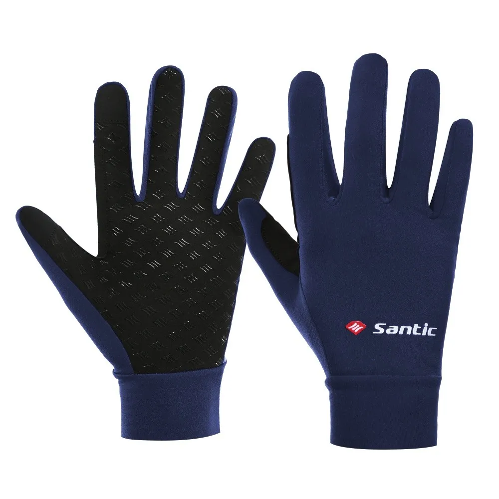 Santic Cycling Gloves Winter Cycling Gloves Keep Warm Touch Screen Cycling Full Finger Gloves W0P079