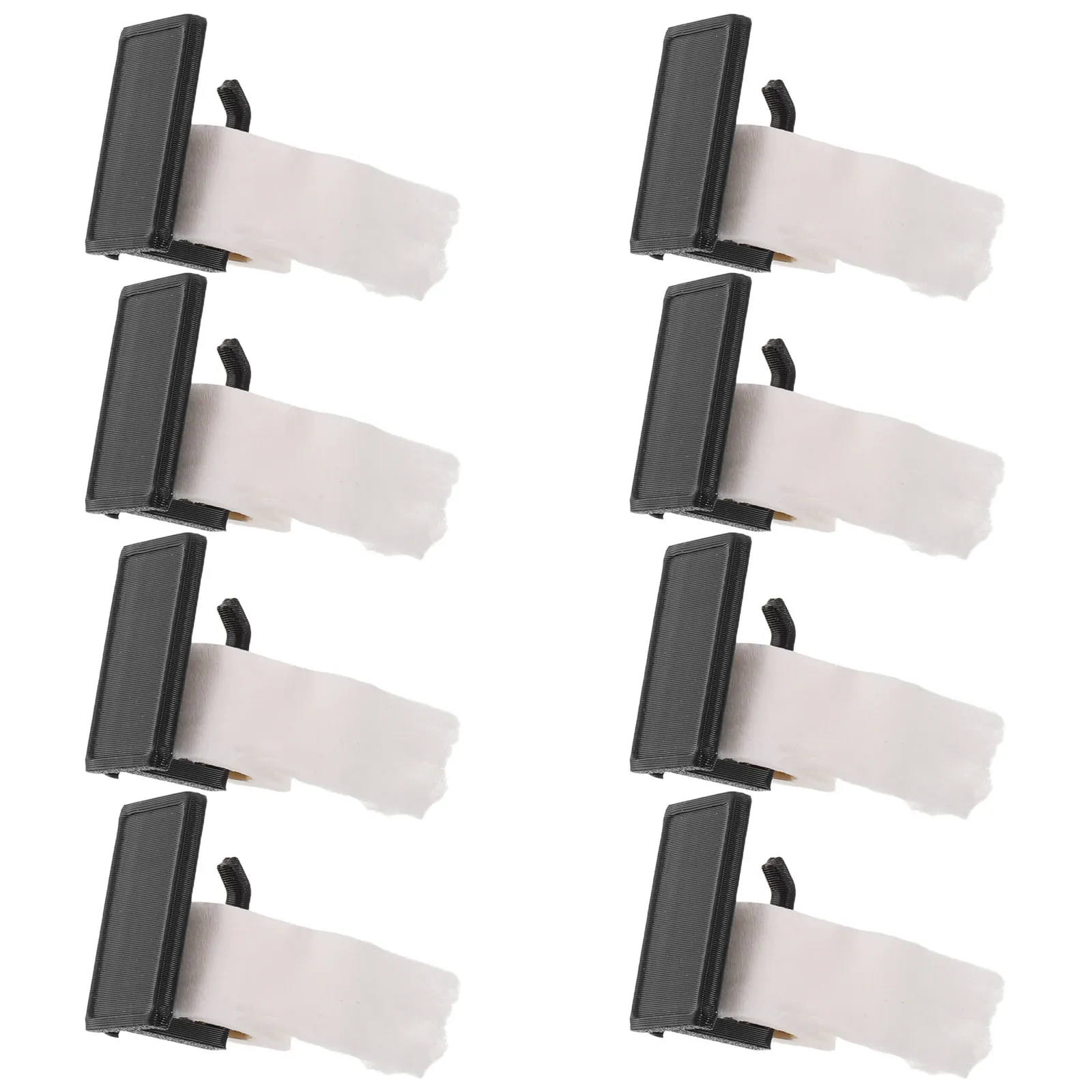 

8Sets Miniature Toilet Paper Holder Realistic 1:12 Scale Miniature Bathroom Accessory Tissue Roll Dispenser for Dollhouse