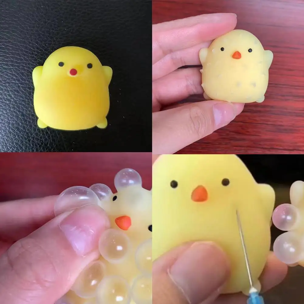 5pcs Squishy Chicken Antistress Toys Slimy Squeeze Toys Cute Antistress Ball Abreact Soft Sticky Stress Relief Funny Toys