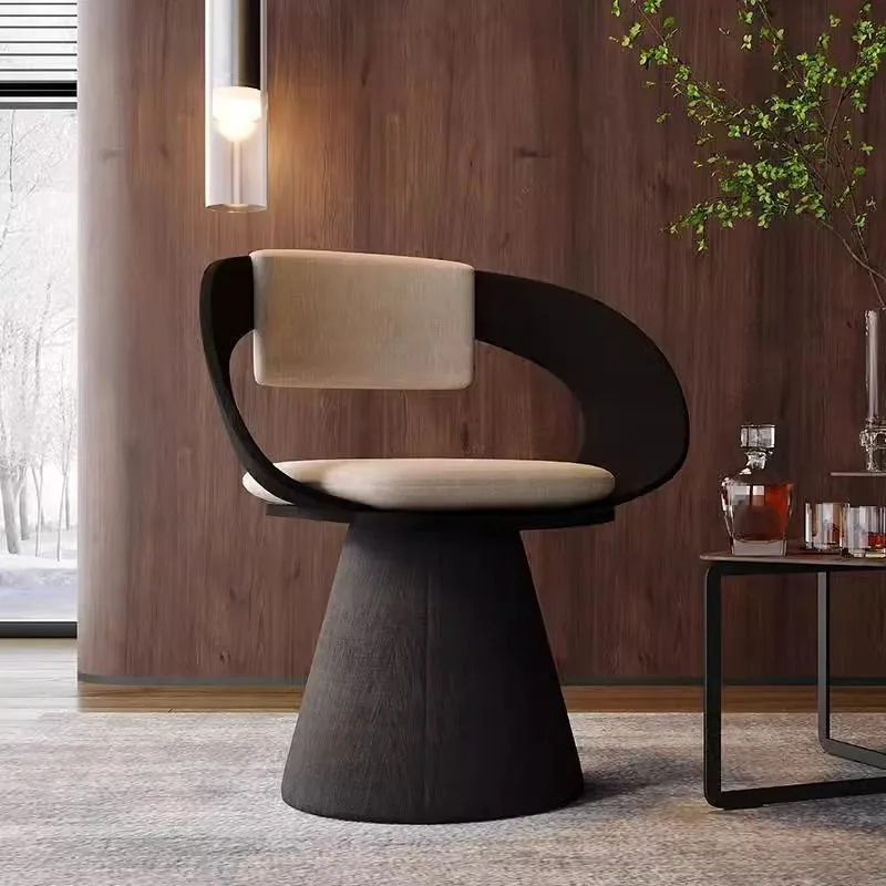 

Italian Style Luxury Swivel Armchair with Swivel Base Premium Simple Leisure Seat Design Hotel Dining Chair and Dressing Stool