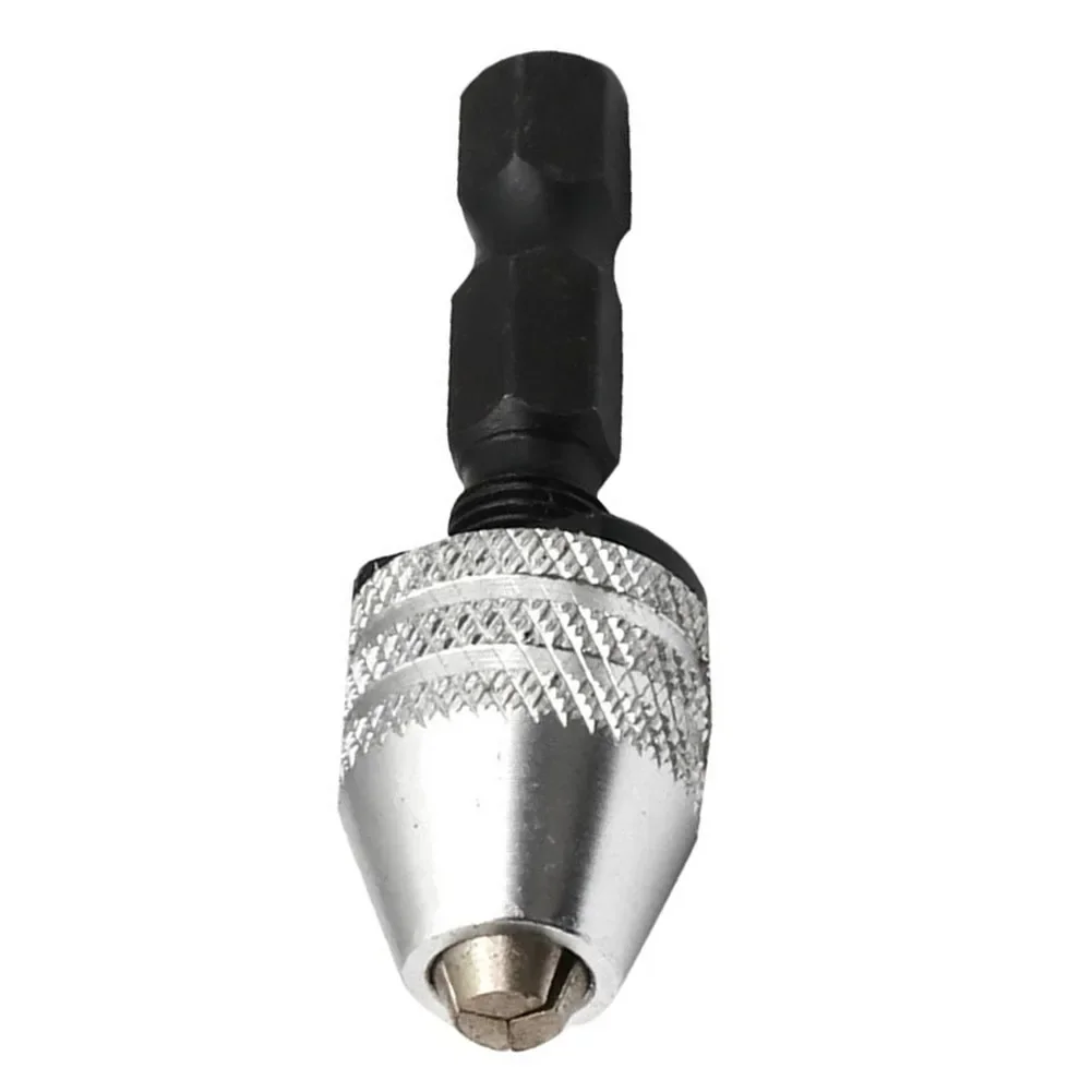 1PC Mini Keyless Drill Chuck 0.3-3.4mm Hex Shank Drill Chuck Adapter Quick Change Converter Power Tool Accessories