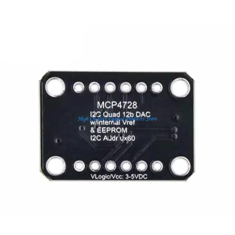 U2JE I2C Command Unit, MCP4728 12-Bit 4-Output Board for Calibration Tasks, Project Training, and Wiring Practice