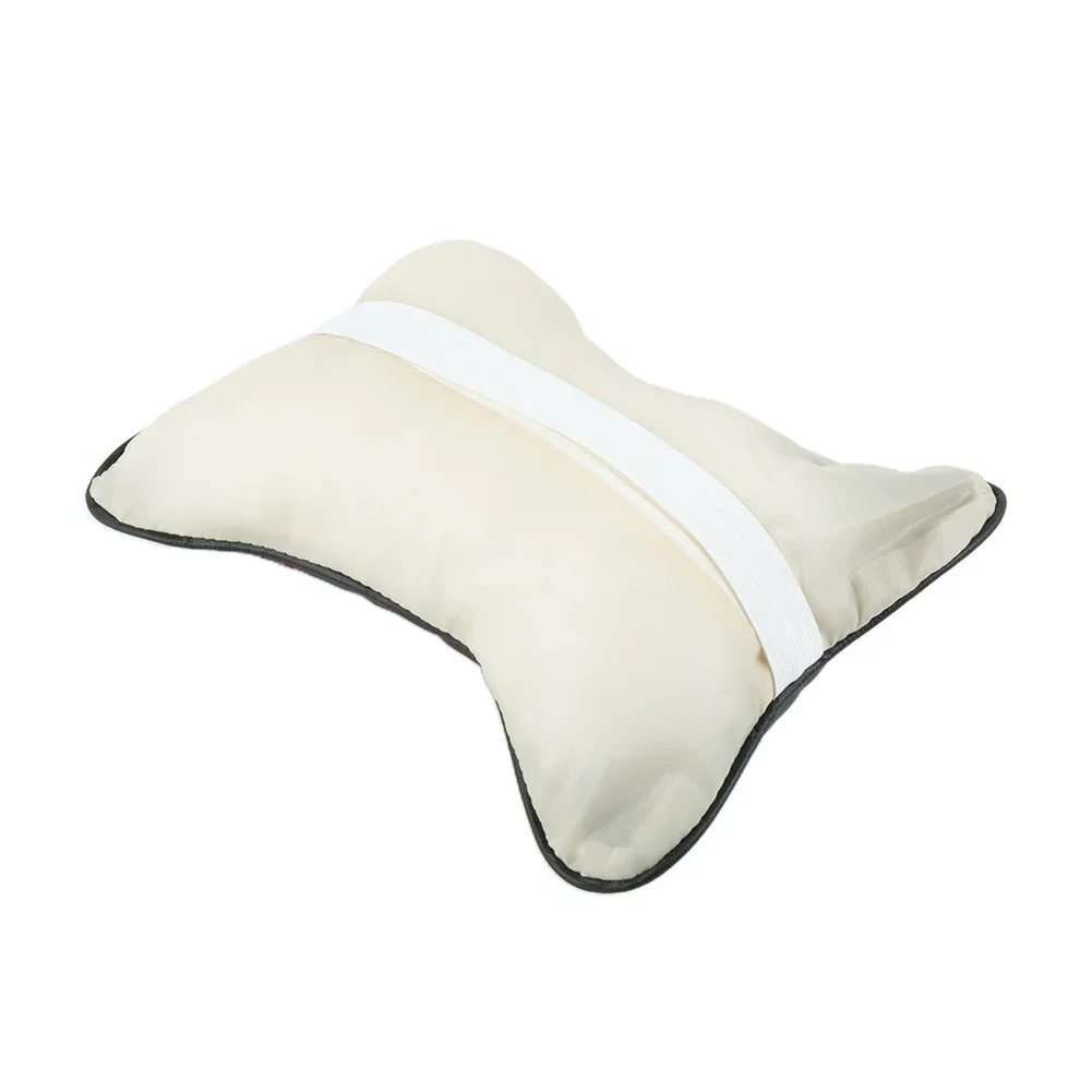 1pc Car Headrest Neck Support Pillow Four Seasons PU Leather And PP Cotton No Deformation Neck Pillow Cushion Car Accessories