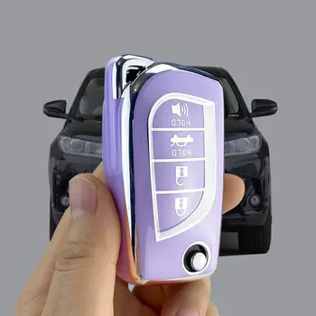 Kryt na klíče od auta ze slitiny zinku pro Toyota Land Cruiser 200 300 Prado Crown TLK 200 Yaris Cross Hilux Innova Fortuner Camry 55 10 nejlepší prodej Kryt klíče Toyota Fortuner - №10