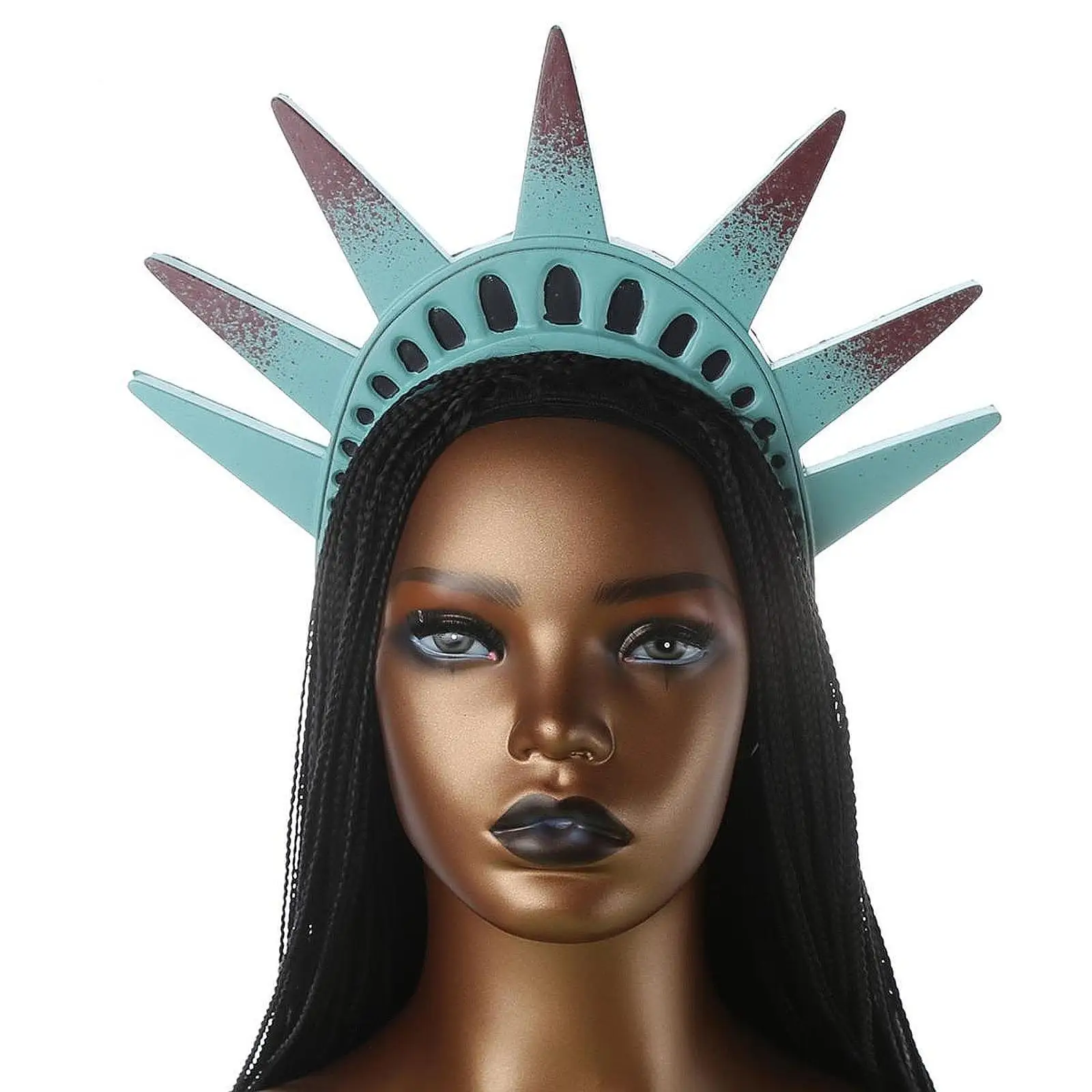 

Hair Hoops Crown Statue of Liberty Props Costume Accessories for Christmas