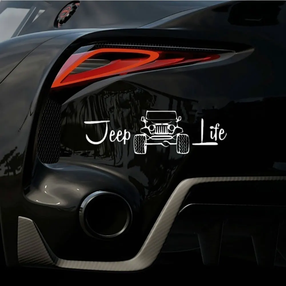 Jpct Waterproof Cover Scratch Off Road Life Car Sticker SUV Truck Accessories Body Bumper Window Sticker Decoration PVC - Image 5