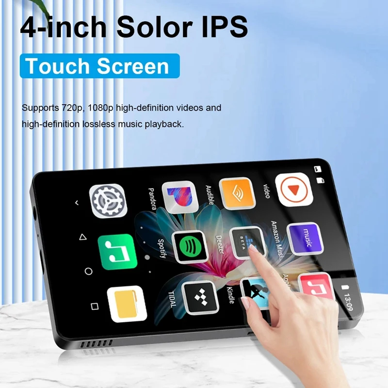 Bluetooth 5.0 MP4 MP5 Player 2+16G 4.0In Full Touch Screen Android 8.1 Smart System With Spotify Streaming Music Player, Durable