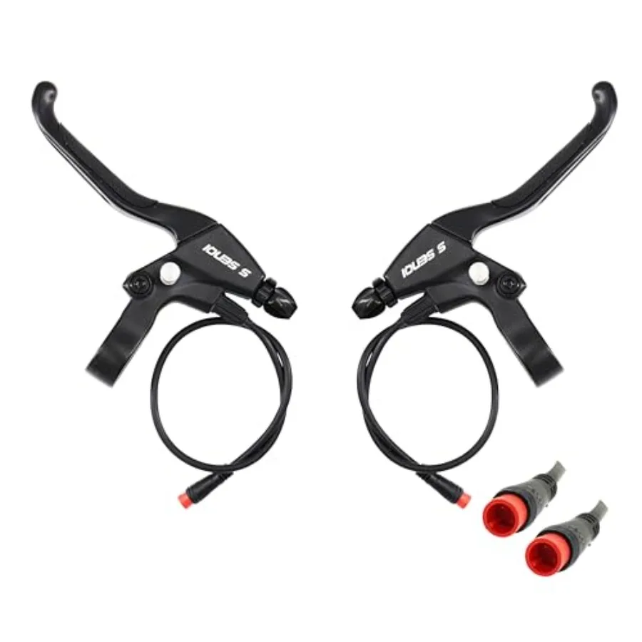 

EBike Brake Lever with Locking Button for Electric ycle EBike EScooter Electronic Tricycle Safety Control with Ergonomic Design