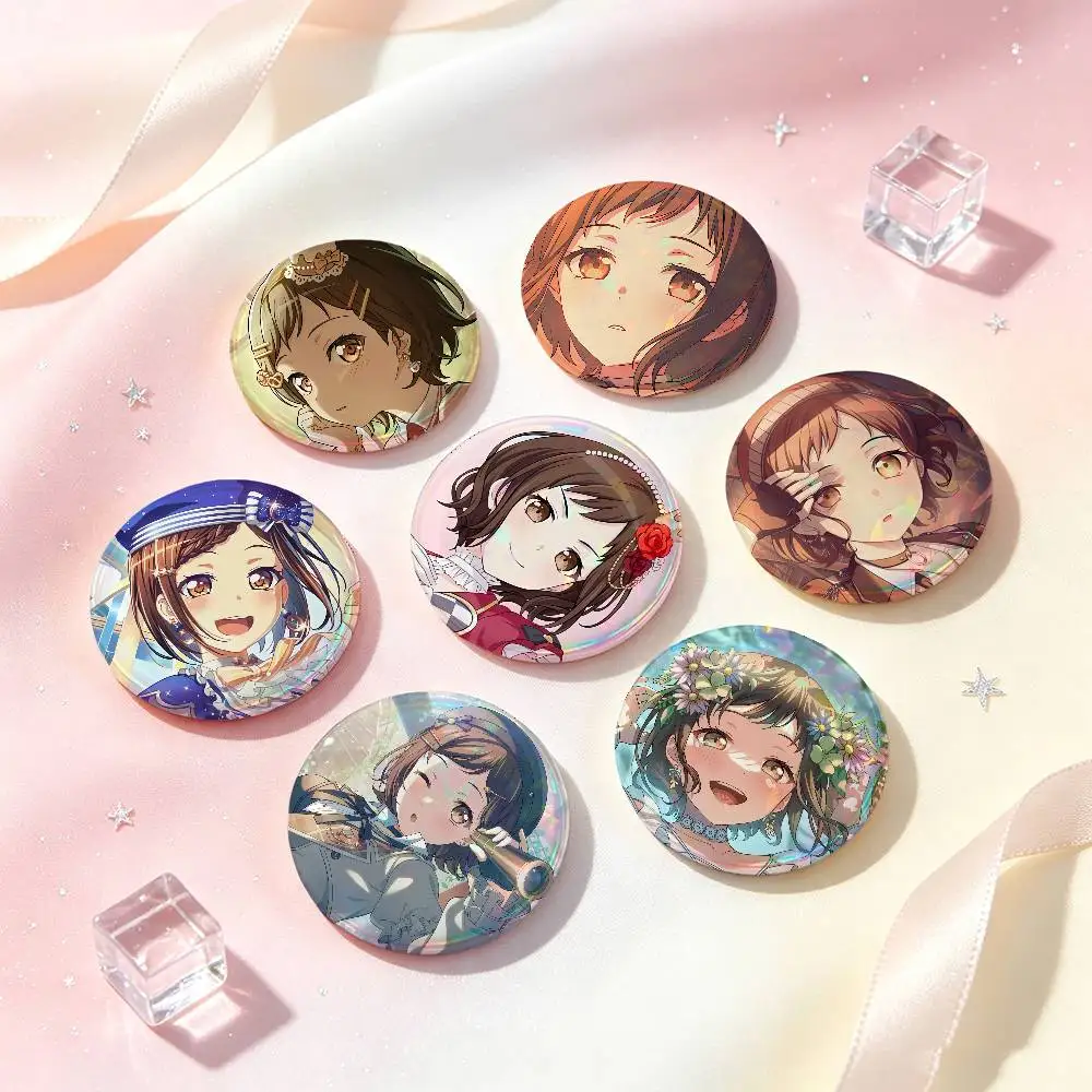 Hazawa Tsugumi BanG Dream Anime Badges 25 32 44 58 75 Mm Round Cosplay Pin Bag Decor Fans Collect Friends Gifts Brooch Souvenir