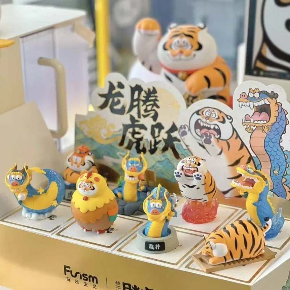 

Оригинальное аниме I Am Not Fat Tiger Panghu Long Teng Hu Yue Series, слепая коробка, игрушки, фигурка, экшн-кавайная модель, подарок на день рождения