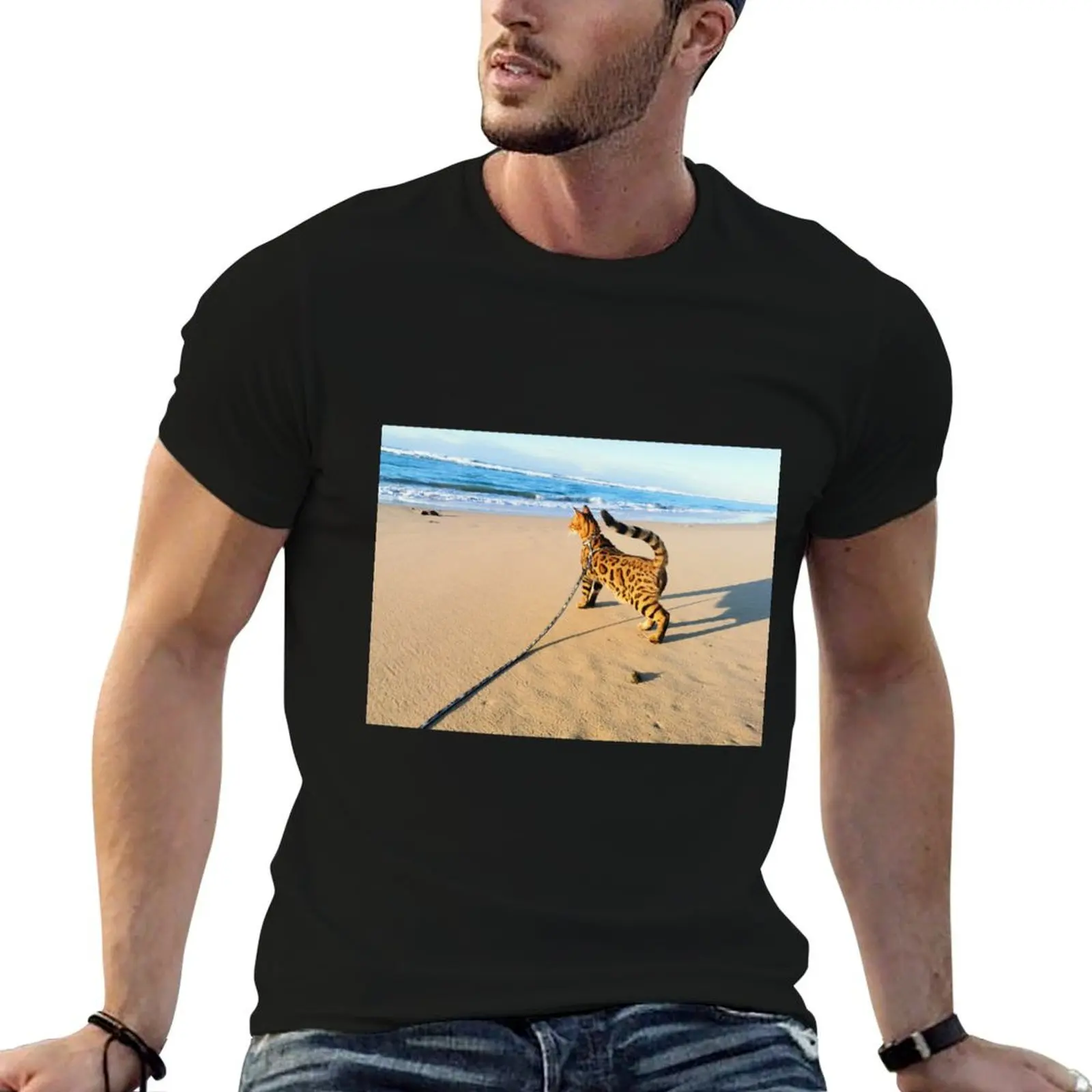 

A Day at the Beach T-Shirt anime t shirts for man cotton t shirts man 100% t shirts for man pack white T-Shirt
