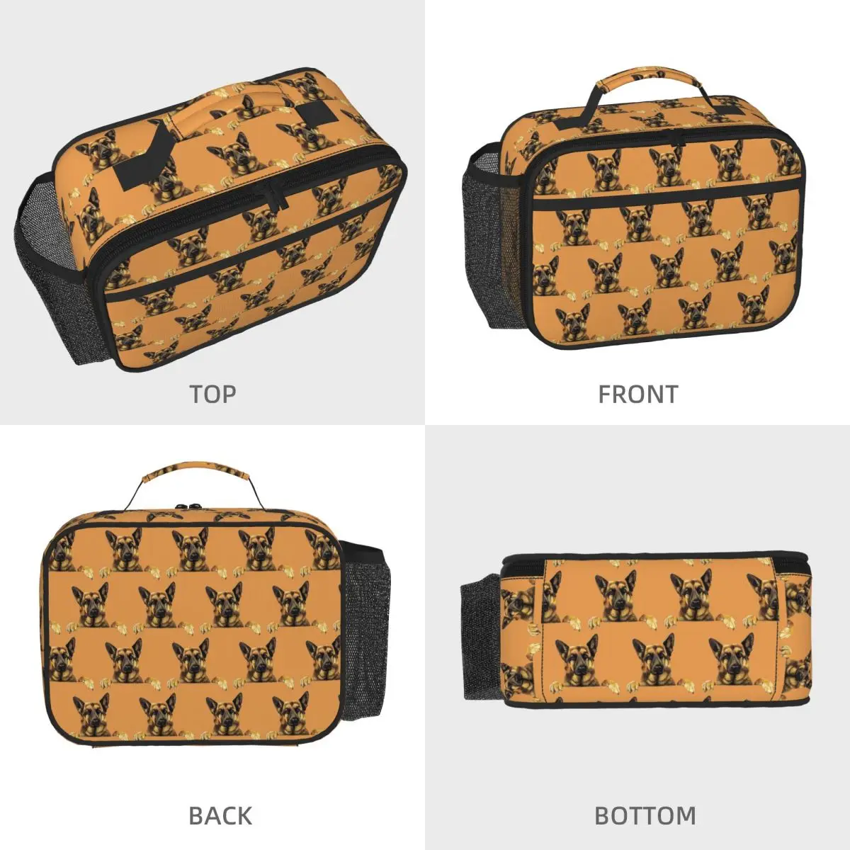 German Shepherd When You Dog Insulated Lunch Bag for Women Children Leakproof Food Boxes Thermal Lunch Box Tote