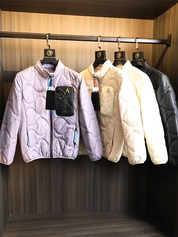 

Water-Resistant Faionable Urban Men's Cotton Jaet Autumn Winter Thiened Long Sve Stand Collar Zipper Closure C...