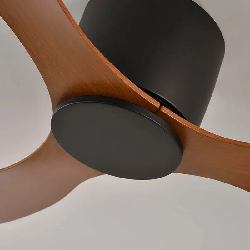 Modern Ceiling Fan Without Lights DC Motor Low Floor Loft Remote Control Simple Decorative Fan No Light Low Floor Loft