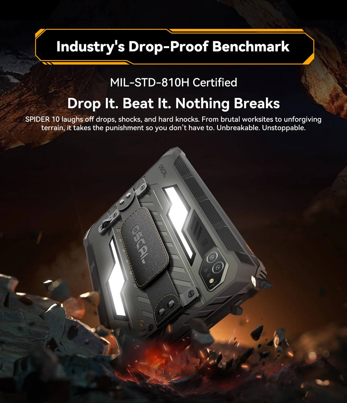 Blackview OSCAL SPIDER 10 Rugged Tablet Pad 11'' FHD+IPS Display 24GB(8+16) 256GB 20000mAh 45W MediaTek Helio G81 Android 15