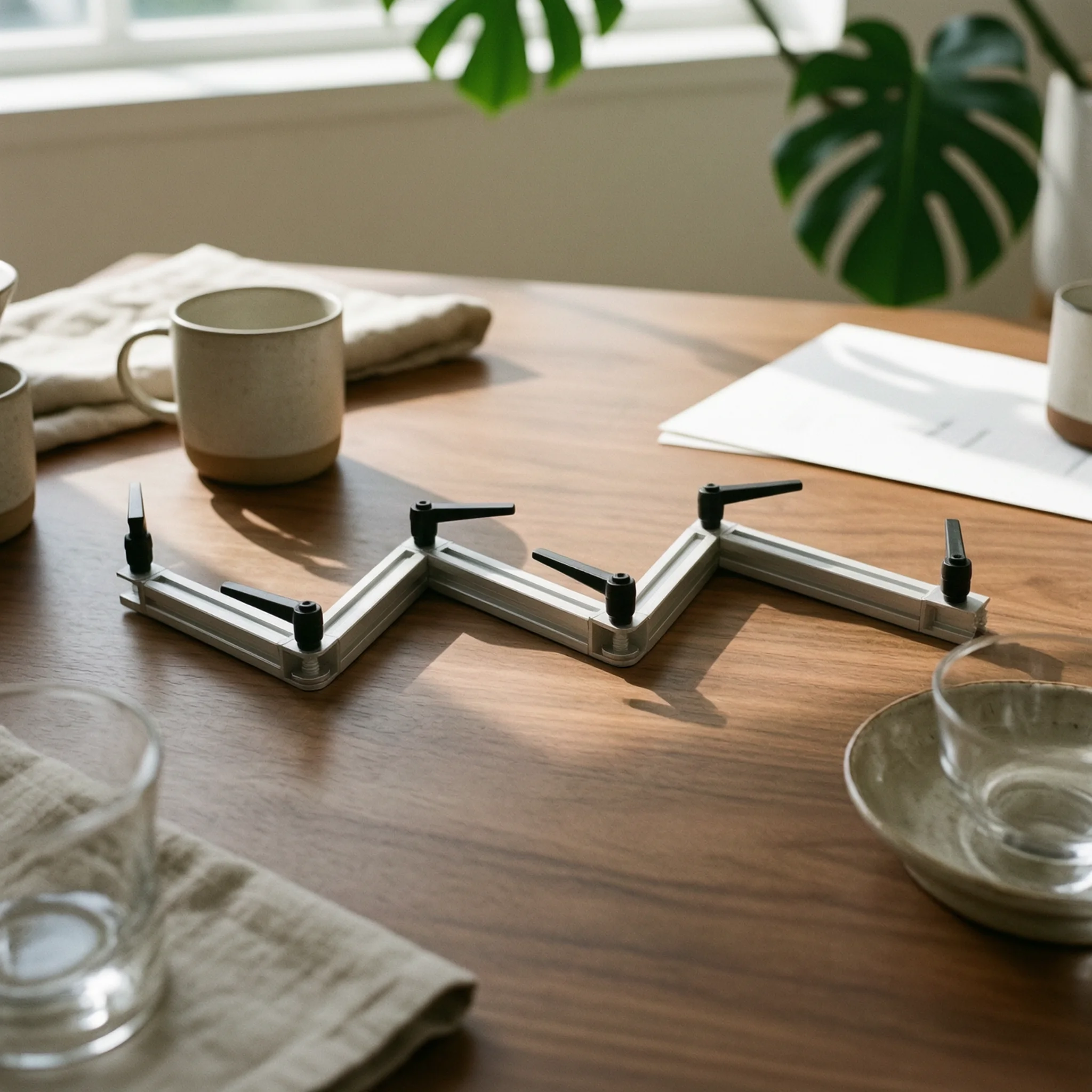

Adjustable Bracket with Locking Lever Heavy-duty Articulated Hinge Joint Multi-joint Hardware for Workshop Assembly