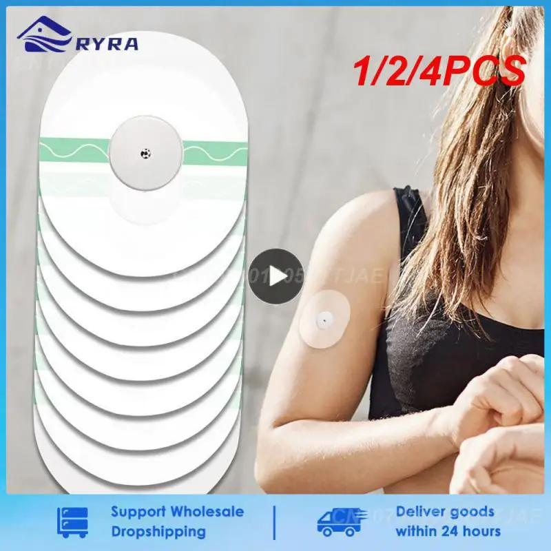 1/2/4PCS FreeStyle Adhesive Patch Waterproof Sensor Patches Fixed Patches Transparent Bandages 4 1/2