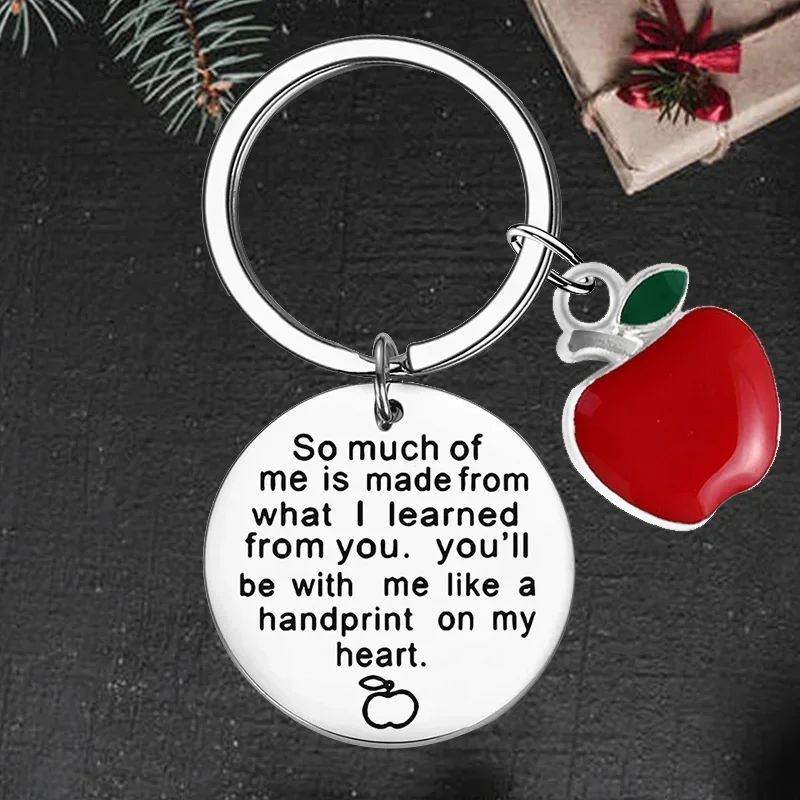 New Thank you Teacher gifts Keychain Teacher Appreciation Gifts Key chain Keyring Holder