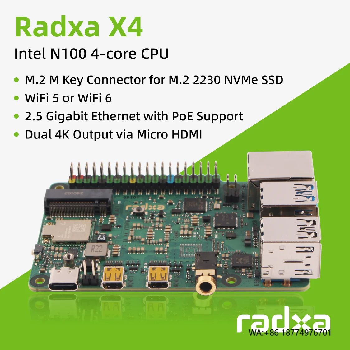 Radxa X4 With Intel…