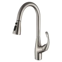 Brushed Nickel Pull Out Faucet Black Kitchen  360 Rotate Brass Chrome/ Nickel /Black Swivel Sink Mixer Tap