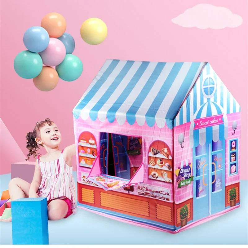 Princess Style Indoor Outdoor Play Tent Portable Foldable Secret Garden Game House Multifunctional Ball Pit Pool Play Toy