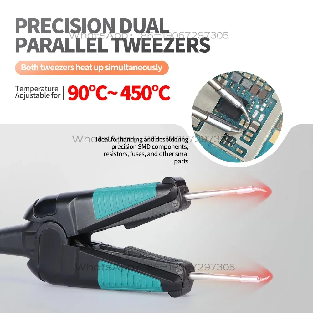 

Прецизионная паяльная станция Micro Hot Tweezers 982 с функцией демонтажа и режимом сна