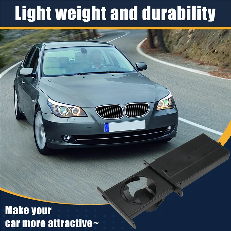 【قطرة السعر! !】 حامل أكواب الماء الأمامي الأيمن LHD لسيارة BMW E60 E61 2004-2010 أرقام الجزء 51459125626 51457063179 51457063183