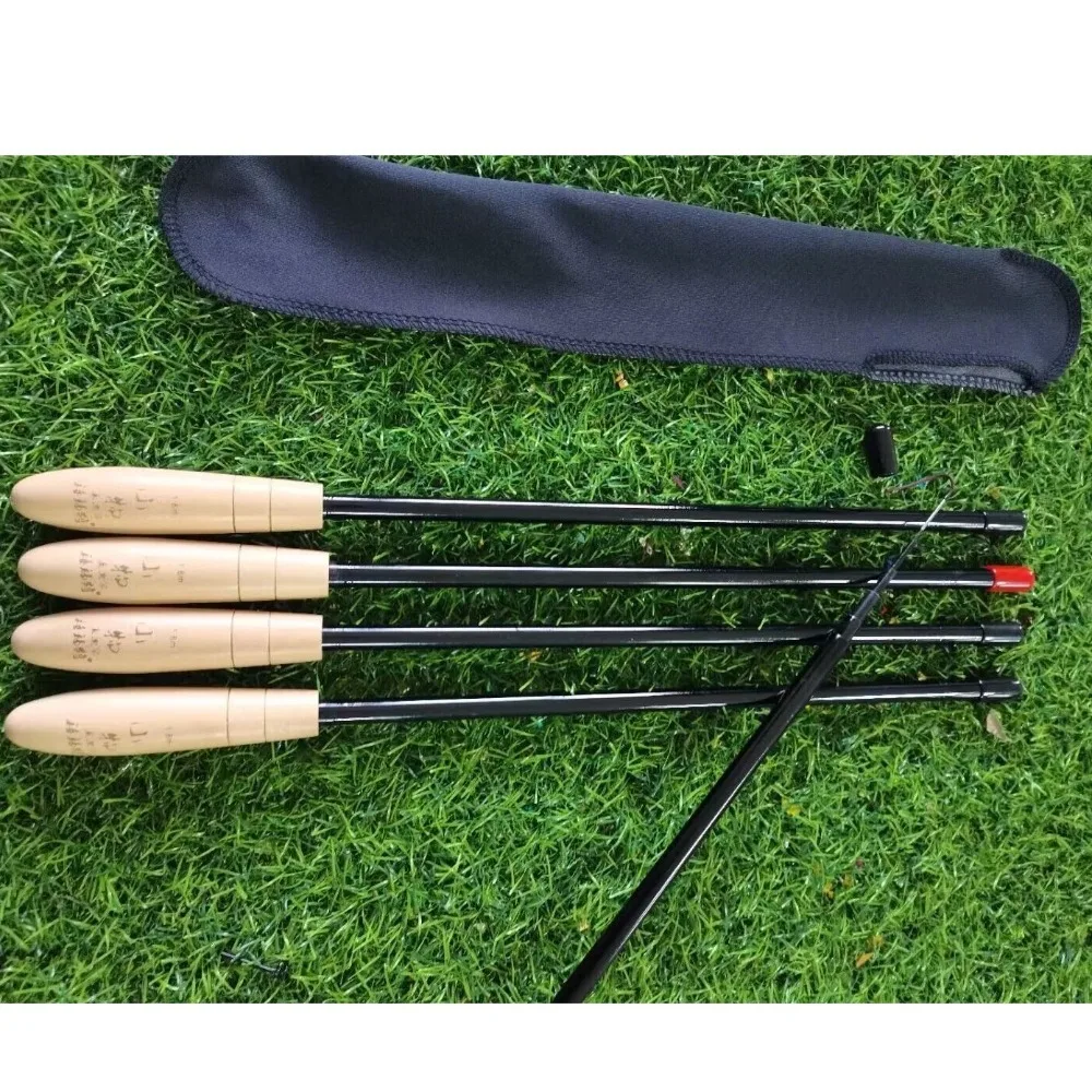 Conjunto Completo de Vara de Pesca Telescópica com Carretilha Spincast, Vara de Arremesso e Vara de Feeder em Fibra de Carbono e Fibra de Vidro