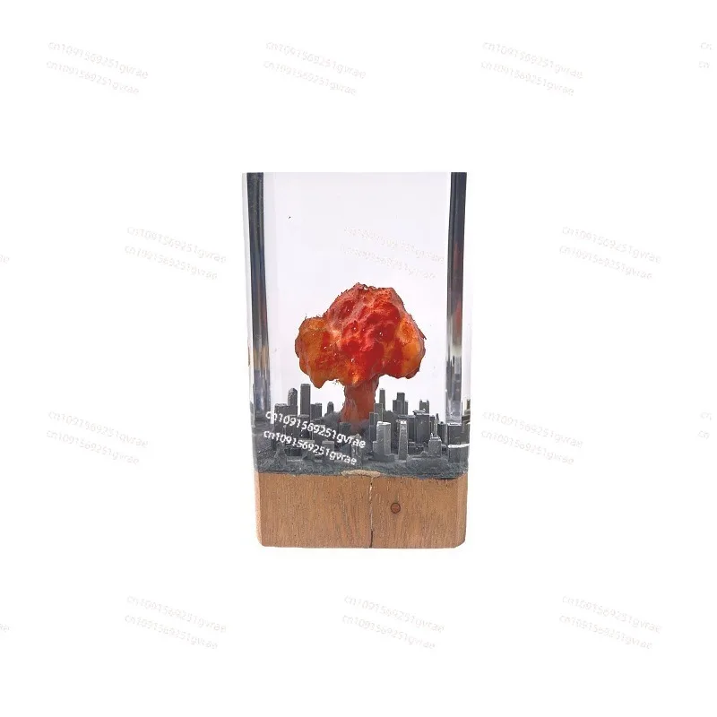 

Cross-border Night Light Ornament Oheimer Mushroom Cloud Creative Crystal Epoxy Resin Handicraft