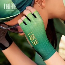 LAMEDA New Cycling Gloves Men Women MTB Road Bike Half Finger Gloves Shock Absorption Breathable Bicycle Accessories