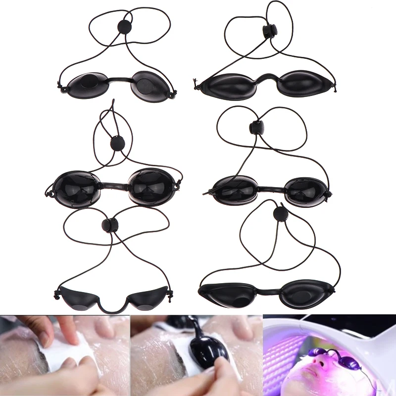 1Pc Verstelbare Zachte Zonnebril Zonnebril Zonnebril Bril Strand Uv Huid Tanning Oogbescherming Uv Schild Bril Zwart