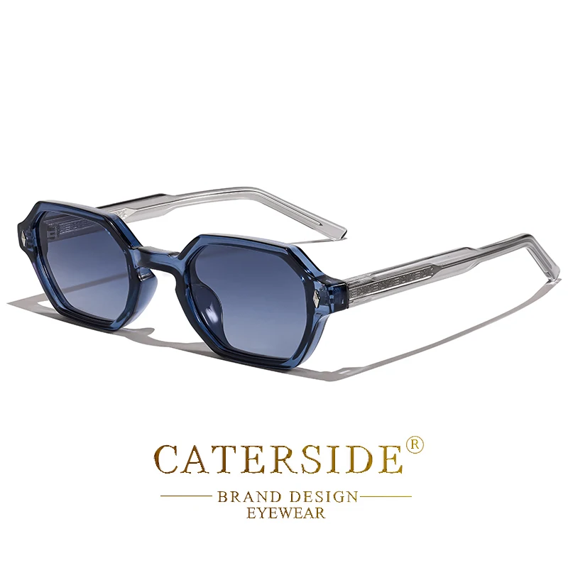 CATERDIDE Punk Polygonale Herren-Sonnenbrille, personalisiertes Design, quadratischer Rahmen, Sonnenbrille für Damen, Partys, Reisen, Urlaub, Brille – Detail 13